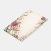 Elegante Aquarel Tulpentuin Bloemen Post-it® Notes (Schuin)