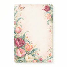 Elegante Aquarel Tulpentuin Bloemen