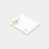 Elegante Aquarel Viool Muziekleraar Post-it® Notes (Schuin)