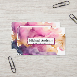 Elegante Aquarel Visitekaartje