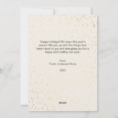 Elegante aquarel vrolijk alles Kerstmis Feestdagenkaart (Achterkant)