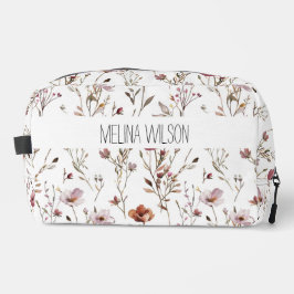 Elegante aquarel wilde bloem toilettasje