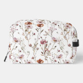 Elegante aquarel wilde bloem toilettasje (Achterkant)