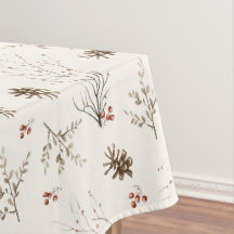 Elegante aquarel woodland winterbespatroon
