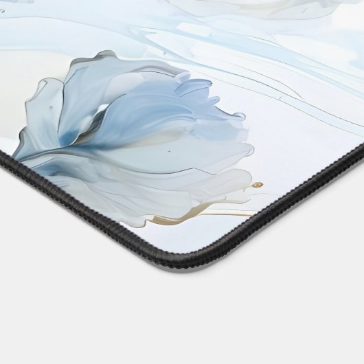 Elegante Aquarelle Bloesem Waterverf Bureaumat (Hoek)