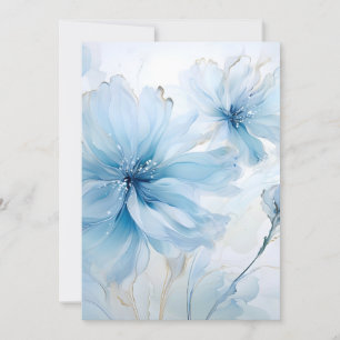 Elegante Aquarelle Bloesem Waterverf Feestdagenkaart