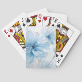 Elegante Aquarelle Bloesem Waterverf Pokerkaarten (Achterkant)