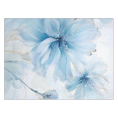 Elegante Aquarelle Bloesem Waterverf Tafelkleed (Voorkant (Horizontaal))