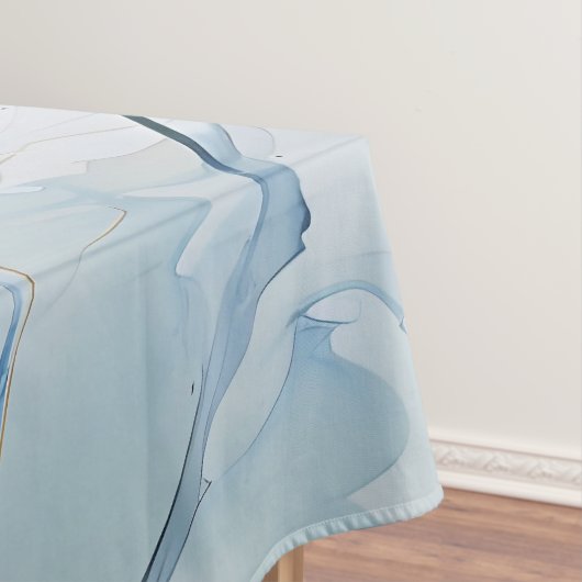 Elegante Aquarelle Bloesem Waterverf Tafelkleed (Voorbeeld)