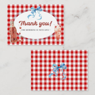 Elegante AquarelZe staat op springen Baby shower Notitiekaartje