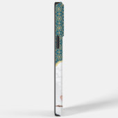 Elegante Arabeske Boog | Diep Turquoise & Goud Case-Mate iPhone Case (Achterkant / Rechts)