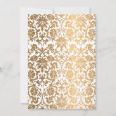 Elegante Arabisc Witte Baby Islamitische Aqiqa Inv Kaart (Achterkant)