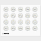 Elegante Arabische Bedankt Sticker met Bloemendesi (Vel)