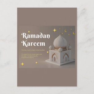 Elegante Arabische kalligrafie Ramadan-wensen Briefkaart