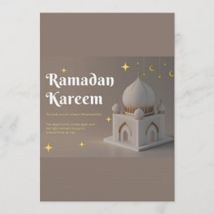 Elegante Arabische kalligrafie Ramadan-wensen Kaart
