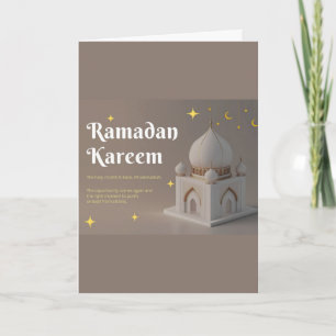 Elegante Arabische kalligrafie Ramadan-wensen Kaart