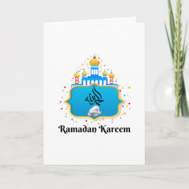 Elegante Arabische kalligrafie Ramadan-wensen Kaart