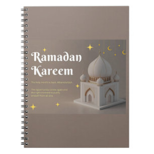 Elegante Arabische kalligrafie Ramadan-wensen Notitieboek