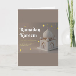 Elegante Arabische kalligrafie Ramadanwensen Kaart