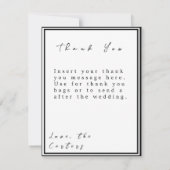 Elegante Arch Trouw Dankkaart Kaart (Achterkant)