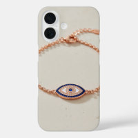 Elegante armband met boze oog en edelstenen