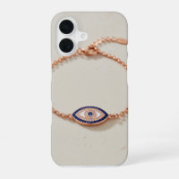 Elegante armband met boze oog en edelstenen