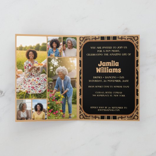 Elegante Art Deco 60e verjaardagsfeest zes foto's (Binnen)