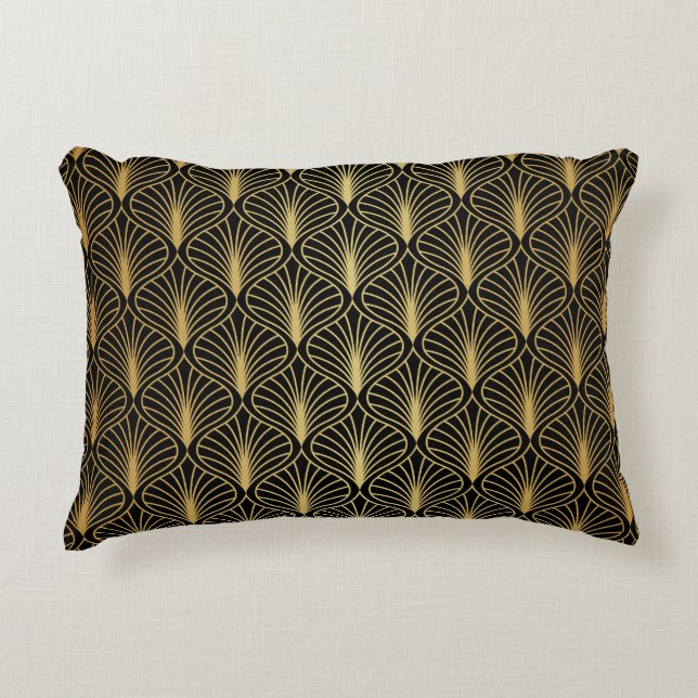 Elegante art deco:  Abstract Accent Kussen (Voorkant)