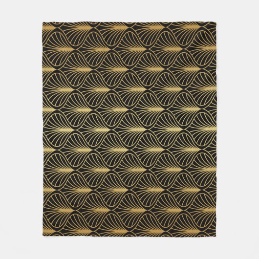 Elegante art deco: Abstract Fleece Deken (Voorkant)