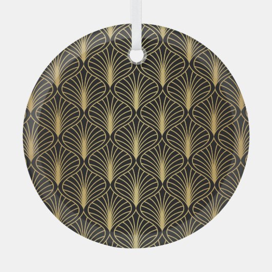 Elegante art deco: Abstract Glas Ornament (Voorkant)