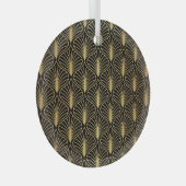 Elegante art deco: Abstract Glas Ornament (Voorkant Rechts)