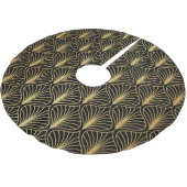 Elegante art deco: Abstract Kerstboom Rok (Gekanteld)