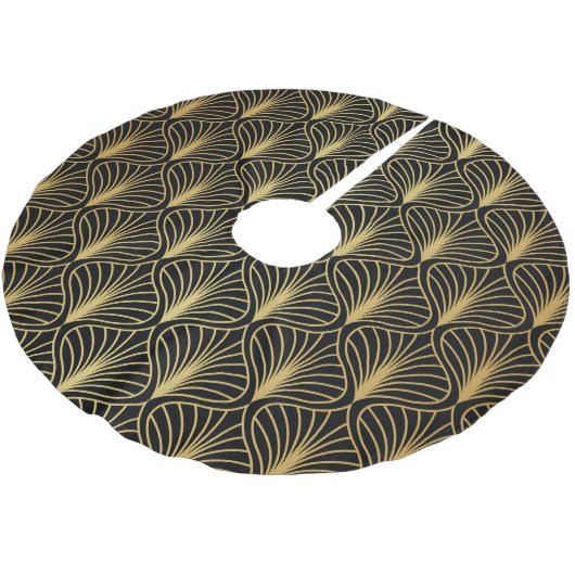 Elegante art deco:  Abstract Kerstboom Rok (Gekanteld)