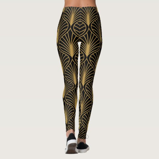 Elegante art deco:  Abstract Leggings (Achterkant)
