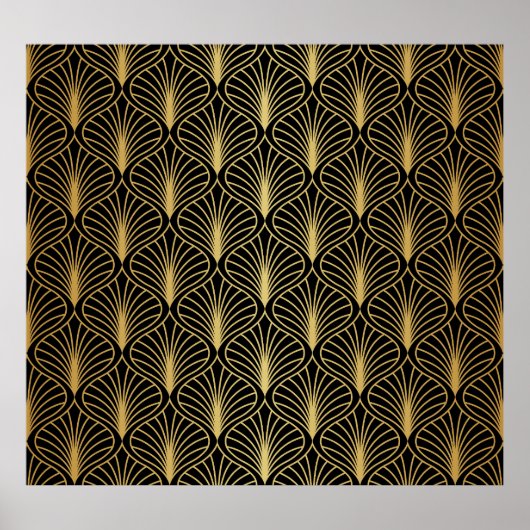 Elegante art deco:  Abstract Poster (Voorkant)