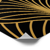 Elegante art deco:  Abstract Poster (Hoek)