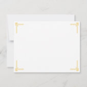 Elegante Art Deco bedankkaart Kaart (Achterkant)