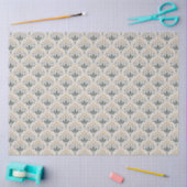 Elegante Art Deco Bloemmotief Tissuepapier (Craft)