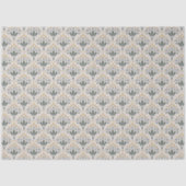Elegante Art Deco Bloemmotief Tissuepapier (Voorkant)