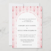 Elegante Art Deco bruiloft Kaart (Voorkant)