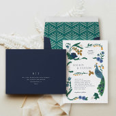 Elegante Art Deco bruiloft uitnodiging