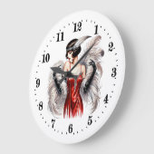 Elegante Art Deco dame Grote Klok (Hoek)