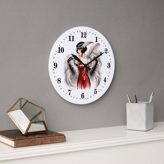 Elegante Art Deco dame Grote Klok (Kantoor)