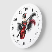 Elegante Art Deco dame Grote Klok (Hoek)