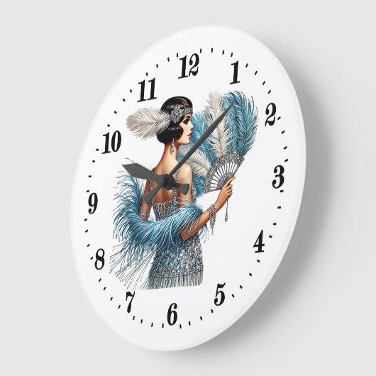 Elegante Art Deco dame Grote Klok (Hoek)