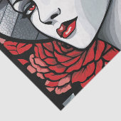 Elegante art deco dame tissuepapier (Detail)