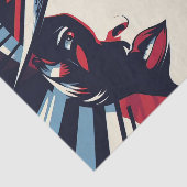 Elegante art deco dame tissuepapier (Detail)