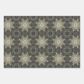 Elegante Art Deco Earth Tones Patroon Set 2 Inpakpapier Vel (Voorkant 3)