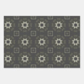 Elegante Art Deco Earth Tones Patroon Set 2 Inpakpapier Vel (Voorkant 2)