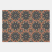 Elegante Art Deco Earth Tones  Patroon Set 3 Inpakpapier Vel (Voorkant 3)